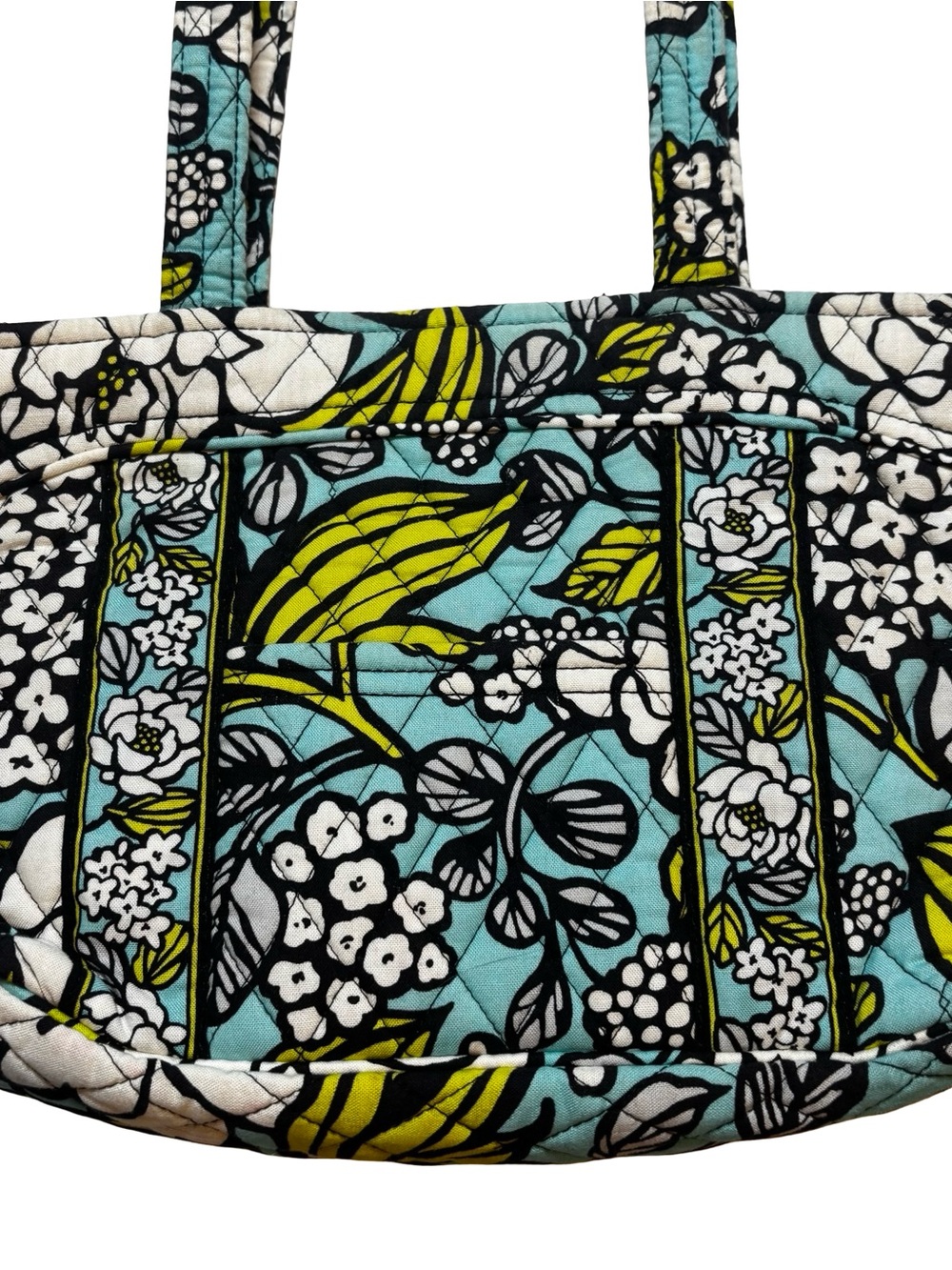 Vera Bradley Retired Island Bloom Pattern Tote Bag & Wristlet Set Quilted Floral - Picture 4 of 5